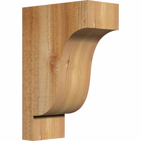 Ekena Millwork Newport Rough Sawn Corbel, Western Red Cedar, 4"W x 8"D x 12"H COR04X08X12NEW00RWR